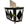 Image 1 : Fancy black & white with bronze pin heads dresser