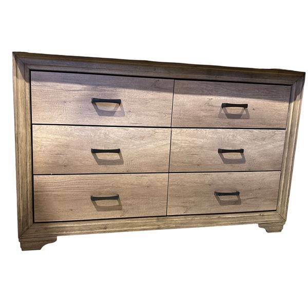 6 drawer modern brown dresser