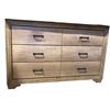 Image 1 : 6 drawer modern brown dresser