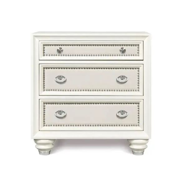 Magnussen 3 drawer white small chest