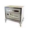 Image 1 : 2 drawer silver night stand