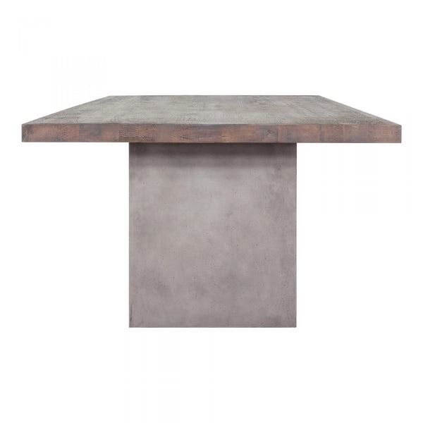 Moe's Kaia Oak Dining Table Base in crate (base only)