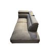 Image 2 : 2 seater gray sofa with adjustable headrests