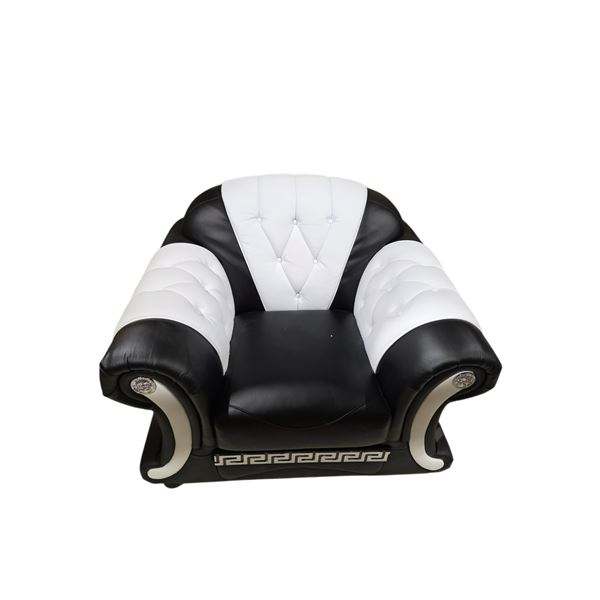 New - Versace style Italian inspired tufted arm chair