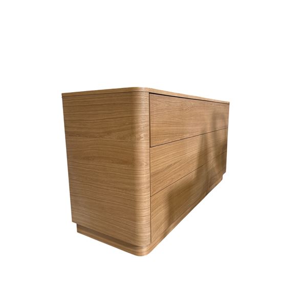 New - Moe's Round Off Dresser Light Oak - Light Brown - H30" x W60" x D19"