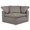Image 1 : Moe's Home Terra Condo Corner Chair - Light Grey Smart Fabric in Box