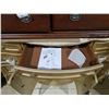Image 4 : French Provincial Style Champagne Gold Dresser, H39" x W68" x D20"