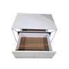 Image 3 : White 2-Drawer Nightstand, H26" x W26" x D17" (handles inside drawer)