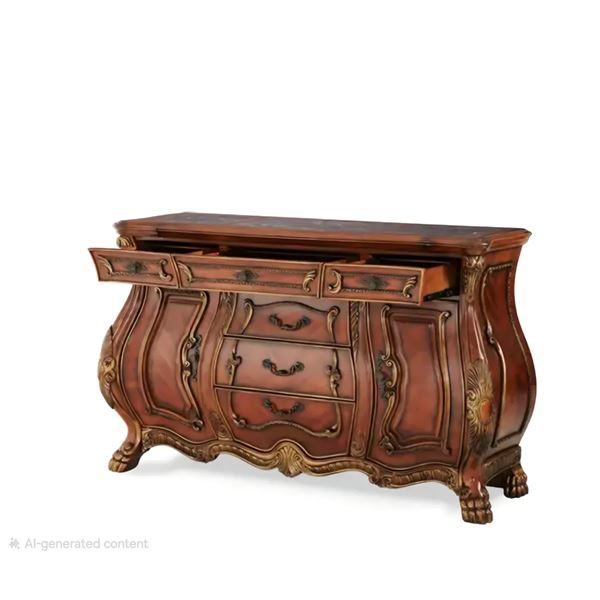 BNIB - Aico Chateau Beauvais Buffet Base Only (no top) - Noble Bark 39 (75006-39)