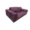 Image 2 : Purple Fabric Loveseat, W64"