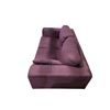 Image 3 : Purple Fabric Loveseat, W64"