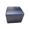 Image 1 : Navy Blue Cube Ottoman, W20"