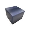 Image 2 : Navy Blue Cube Ottoman, W20"