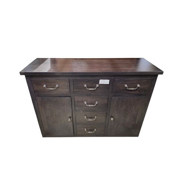 Purba Oliver Sideboard - Maple/Grey, H39" x W54" x D18"