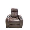 Image 2 : Amax Leather Brown Faux Leather Home Theater Recliner