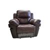 Image 2 : Natuzzi Italia Oversized Plush Brown Faux Leather Armchair