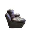 Image 3 : Natuzzi Italia Oversized Plush Brown Faux Leather Armchair