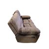 Image 3 : Plush Brown Fabric Loveseat