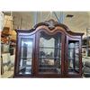 Image 8 : Tall Cherry Buffet & Hutch , H91" x W69" x D19" (1 Door Glass repair required)