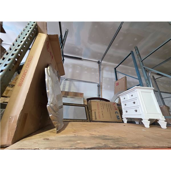 Large group of assorted furniture - mirrors, night stand