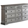 Image 4 : Pamela Transitional Style Dresser, 39" x 18" x 68"