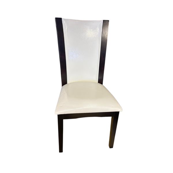 Black & White High-Back Dining Chair