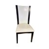 Image 1 : Black & White High-Back Dining Chair