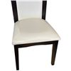 Image 3 : Black & White High-Back Dining Chair