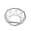 Image 2 : Chrome Geometric Coffee Table Base, H16" x 31"