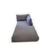 Image 1 : Grey Fabric Chaise Lounge