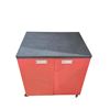 Image 1 : Red & Black Rolling Storage Cabinet, H26" x W26"