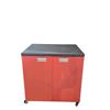 Image 2 : Red & Black Rolling Storage Cabinet, H26" x W26"