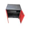 Image 4 : Red & Black Rolling Storage Cabinet, H26" x W26"