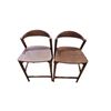 Image 1 : 2-Pcs Sundays Haven Counter Stools - Stained Walnut