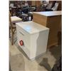 Image 3 : Coaster Fine Furniture - White Gloss Nightstand, H23" x W23" x D15"