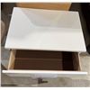 Image 4 : Coaster Fine Furniture - White Gloss Nightstand, H23" x W23" x D15"