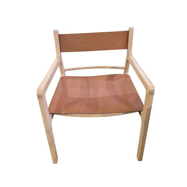 Moe's Kolding Tan Leather Chair