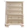 Image 1 : French Provincial Style Champagne Tall Chest, H54" x W41" x D18"