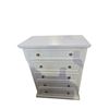 Image 1 : White 5-Drawer Tall Dresser Chest, H54" x W39" x D18"