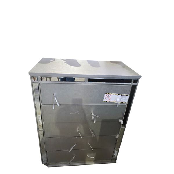 Silver Chest of Drawers, H47" x W36" x D18"