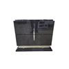 Image 3 : Set of 2 New High-Gloss Dark Woodgrain Finish Nightstand, H22" x W25" x D17"