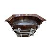 Image 1 : Traditional Wood Demilune Chest, H52" x W38" x D18"