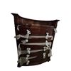 Image 2 : Traditional Wood Demilune Chest, H52" x W38" x D18"