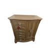 Image 1 : French Provincial Style Champagne Gold Tall Chest, H62" x W47" x D20" (some wear on the corners)