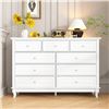 Image 1 : BNIB - White 9-Drawer Dresser, H37" x W55" x D15"