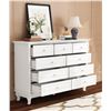 Image 2 : BNIB - White 9-Drawer Dresser, H37" x W55" x D15"