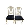 Image 1 : 2-Pcs French Provincial Style Cream Dining Chairs