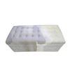 Image 1 : White Rectangular Storage Ottoman Bench, W40"
