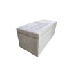 Image 3 : White Rectangular Storage Ottoman Bench, W40"