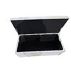 Image 4 : White Rectangular Storage Ottoman Bench, W40"